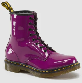 1460 Purple Patent Boots