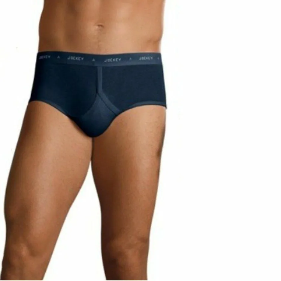 2 x Jockey Navy Y-Front Mens Underwear Briefs