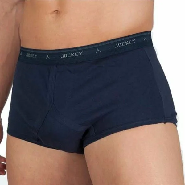 2 x Jockey Navy Y-Front Mens Underwear Briefs