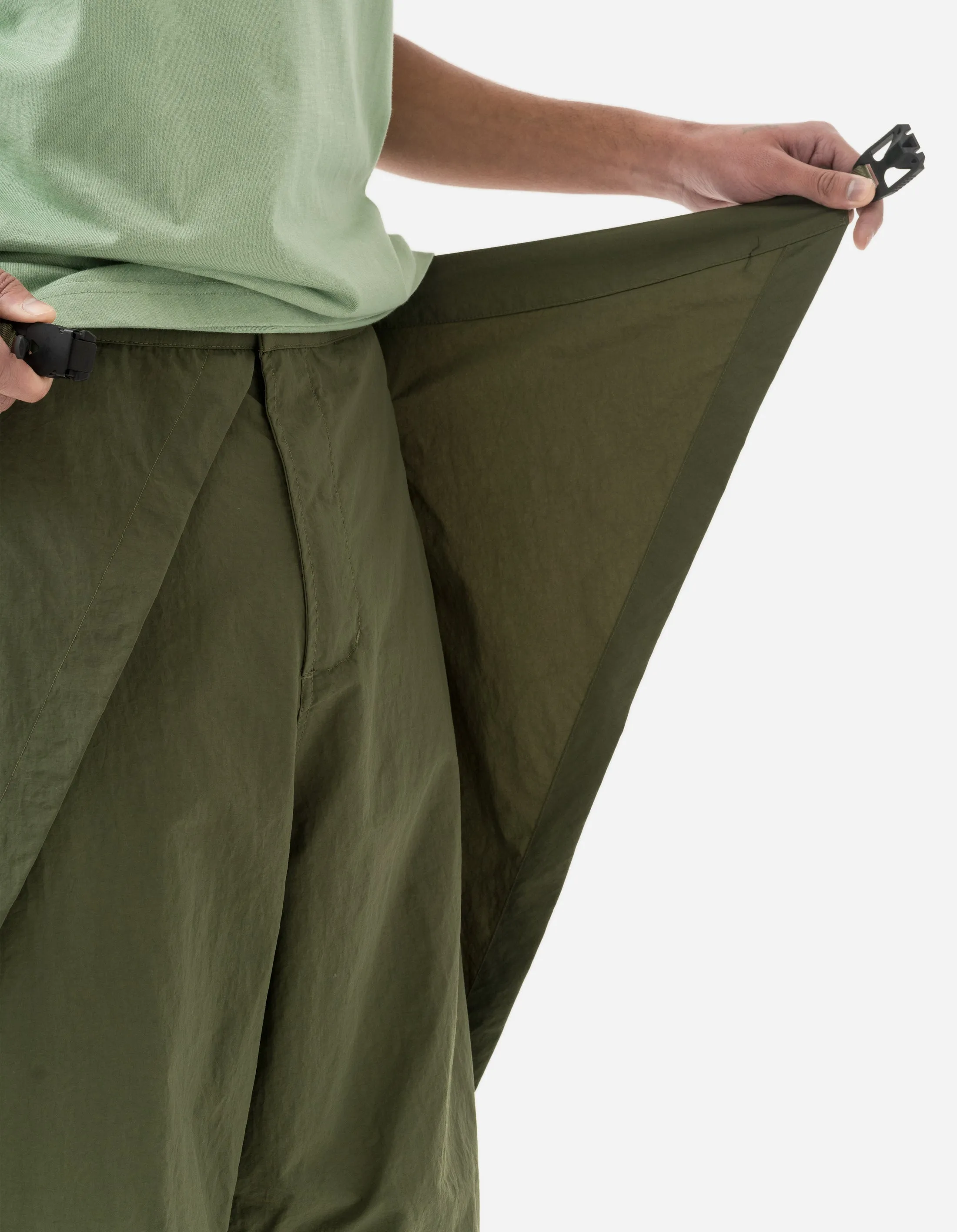 5042 Veg Dyed Hakama Track Pants Olive