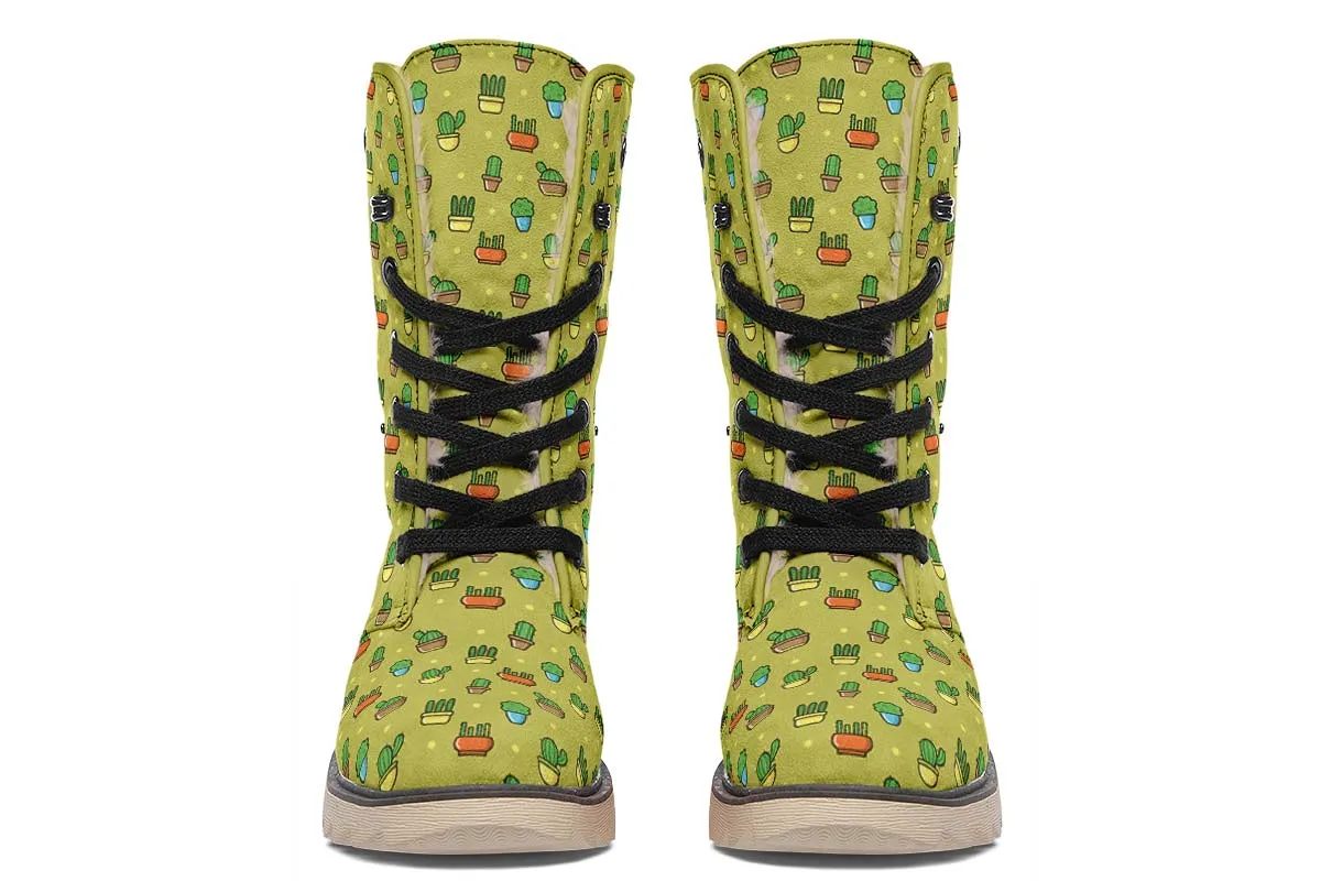 8 Bit Potted Plants Polar Vibe Boots