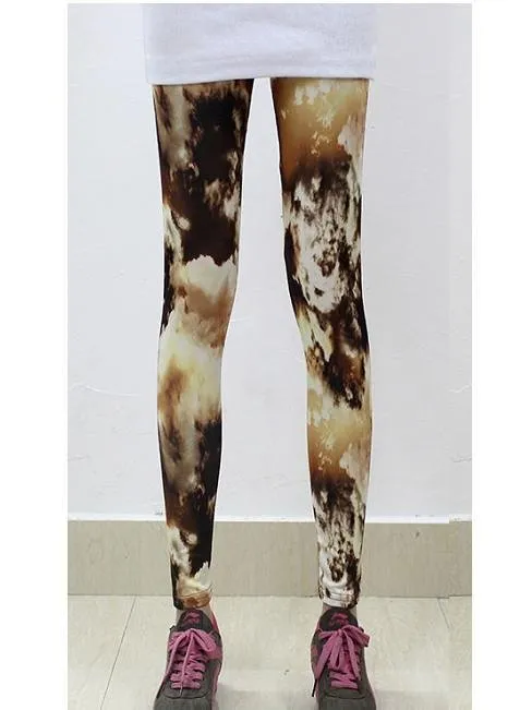 Abstract Watercolor Sport Leggings