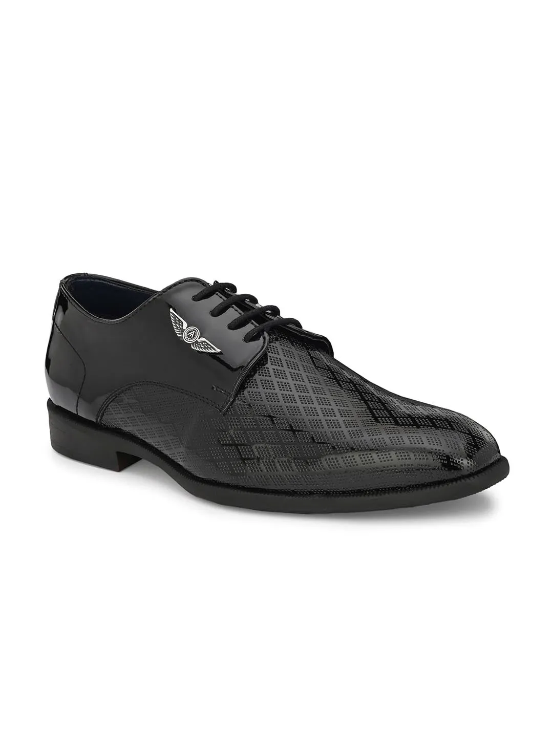 Alberto Torresi Black Patent Synthetic formal Shoes