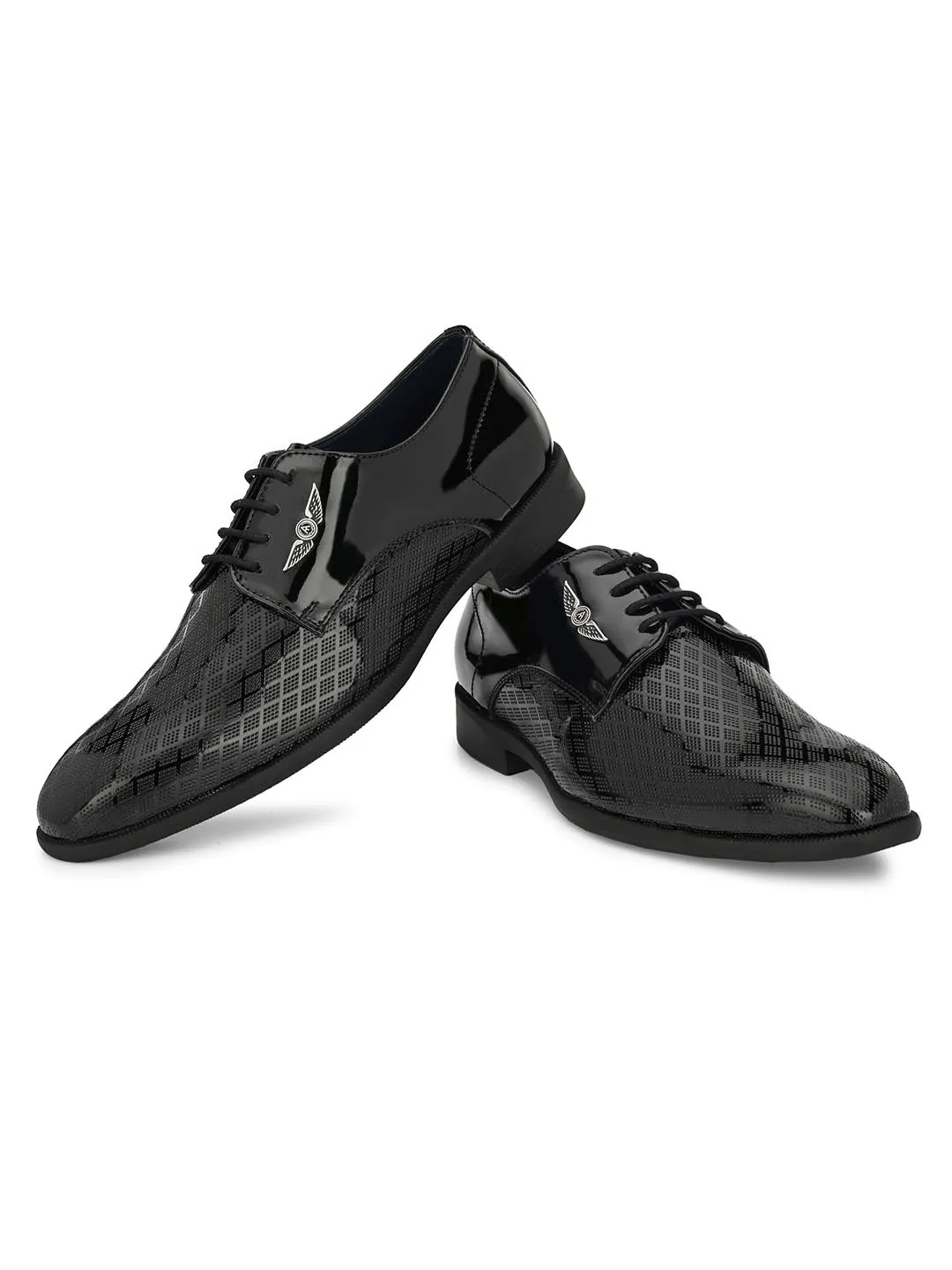 Alberto Torresi Black Patent Synthetic formal Shoes