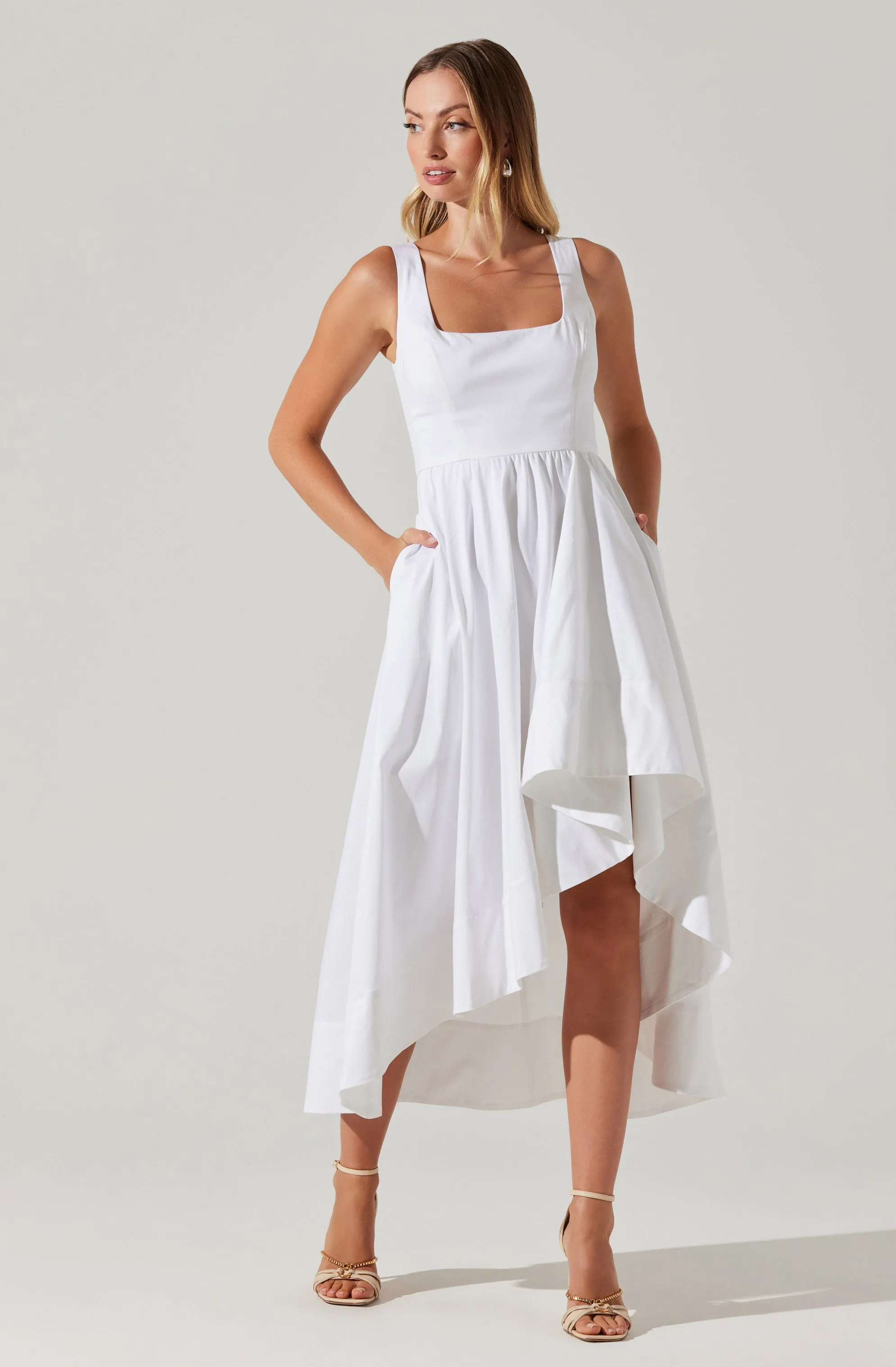 Allora Asymmetrical Midi Dress