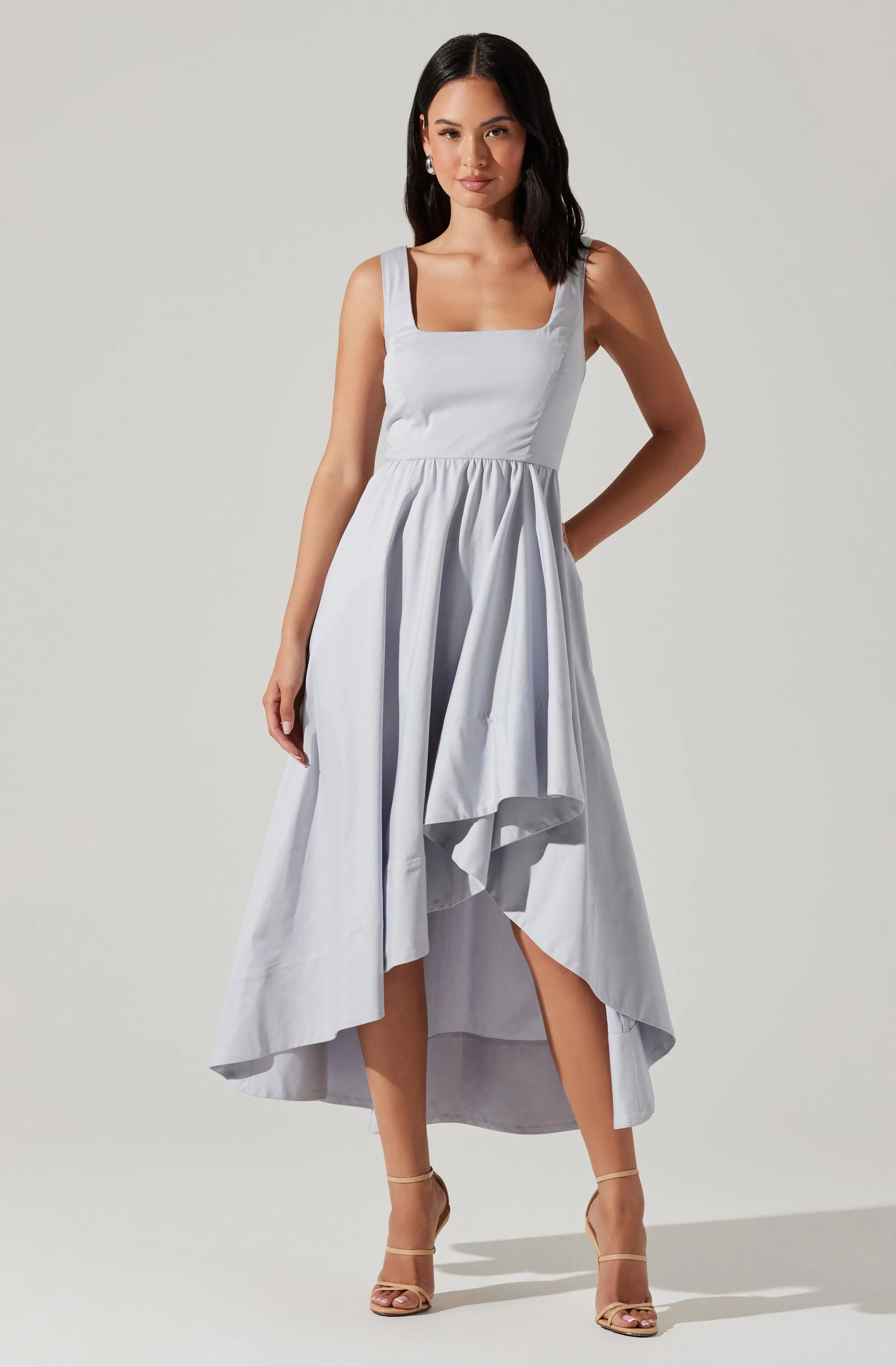 Allora Asymmetrical Midi Dress