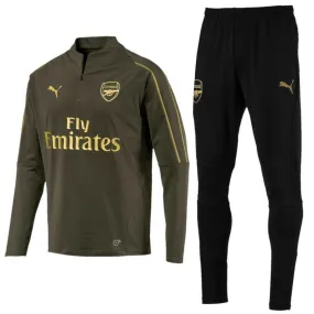 Arsenal FC green training technical soccer tracksuit 2018/19 - Puma