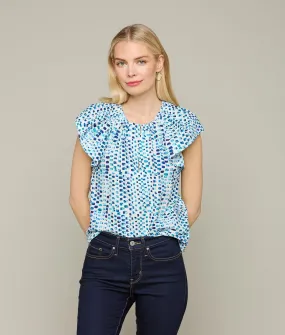 Austin Top :: Multi Blue