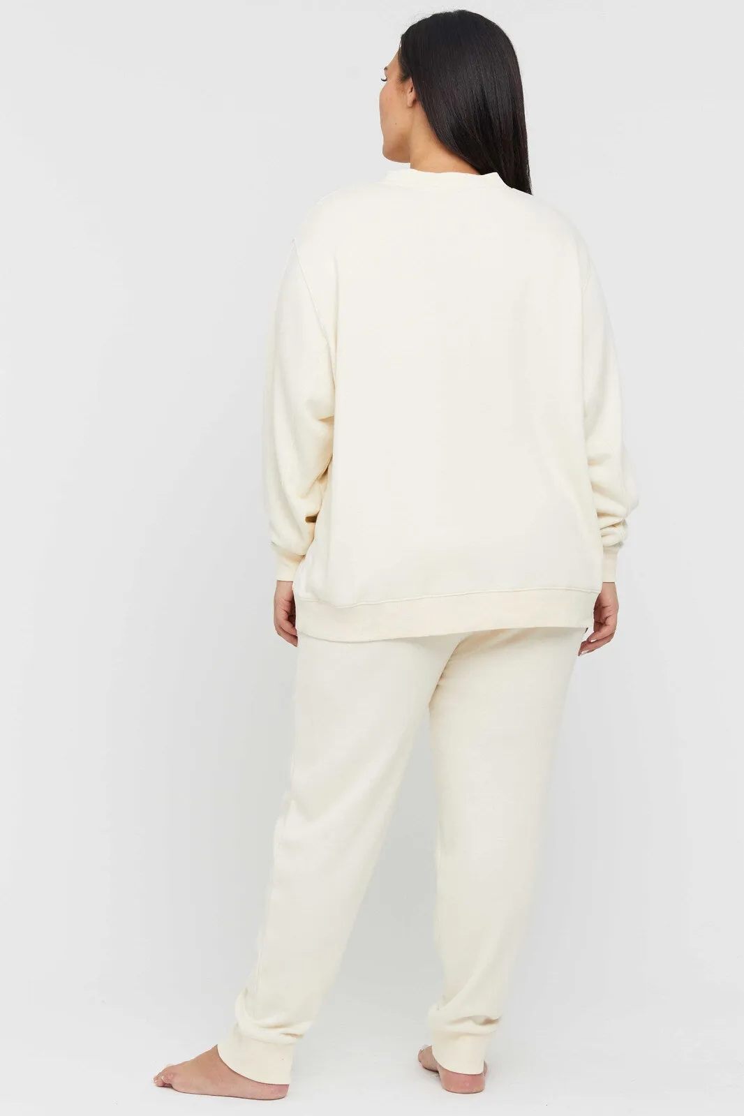 Bamboo Slouch Trackpant - Winter White