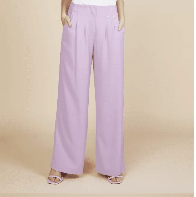 Beautiful Ways Pocketed Pintuck Wide Pants