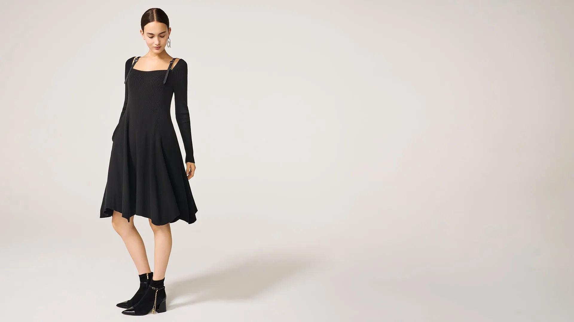 Black Colette Knit Dress