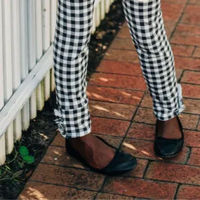 Black Gingham Leggings