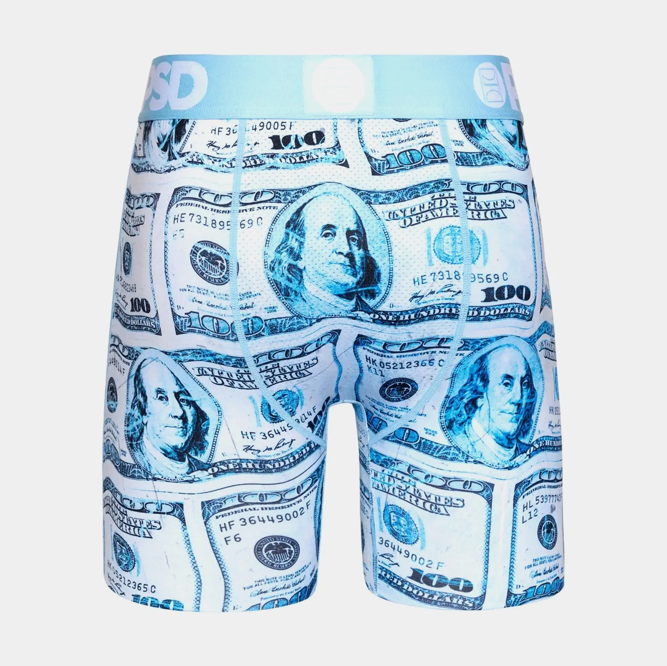 Blue Benjamins Mens Boxers (Blue) Free Shipping