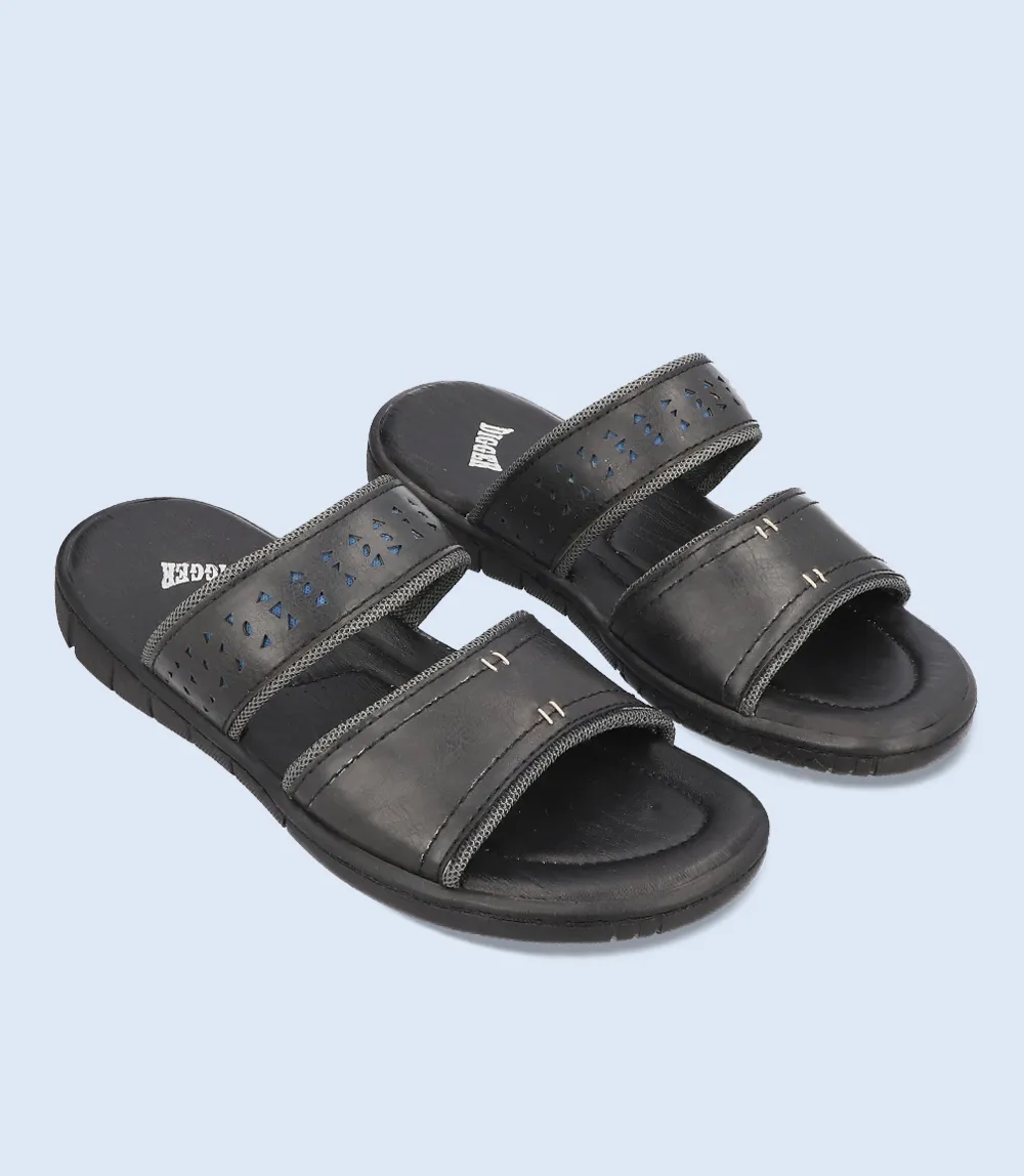 BM4407-BLACK-Men Slipper