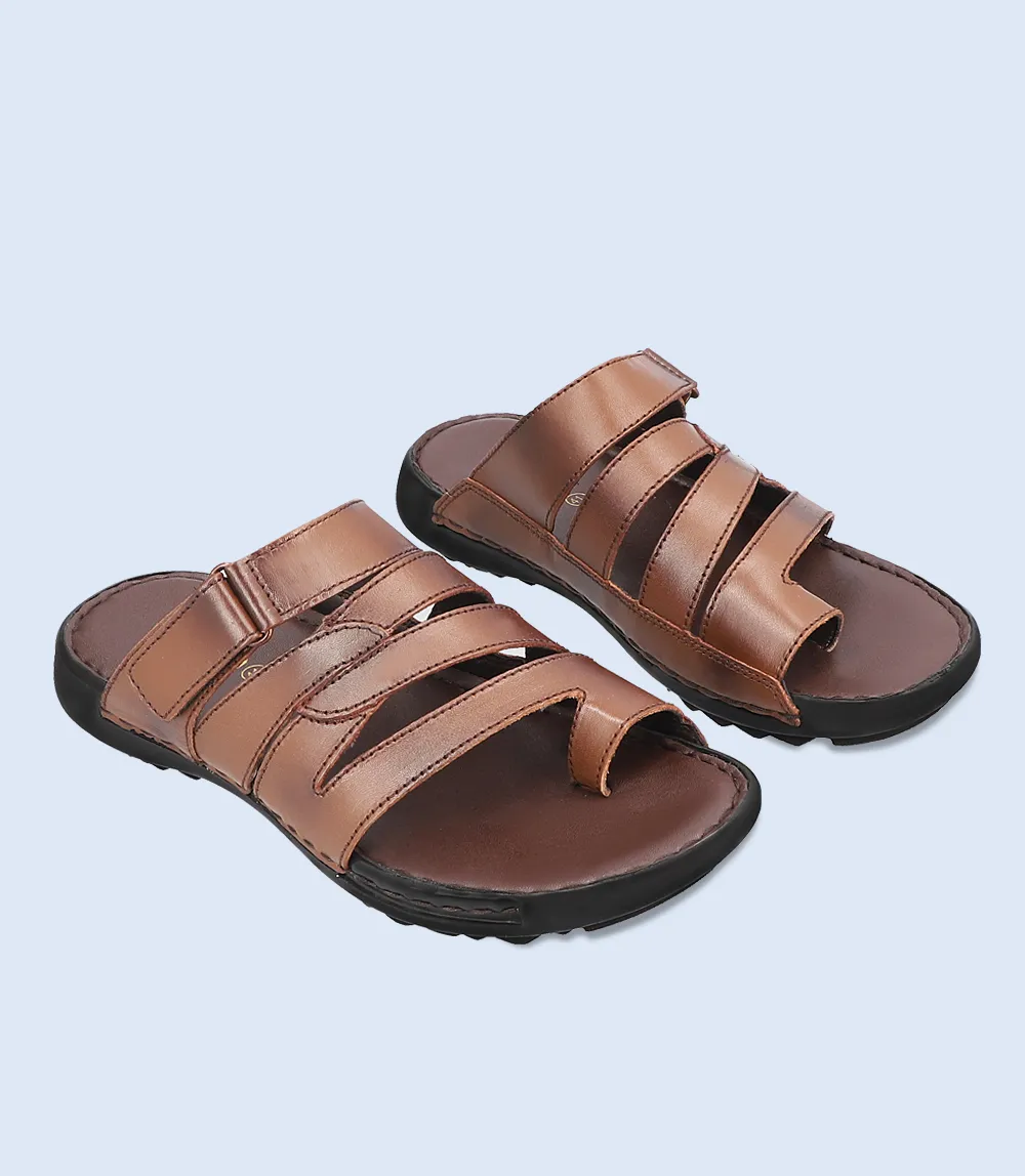 BM4744-BROWN-Men Chappal