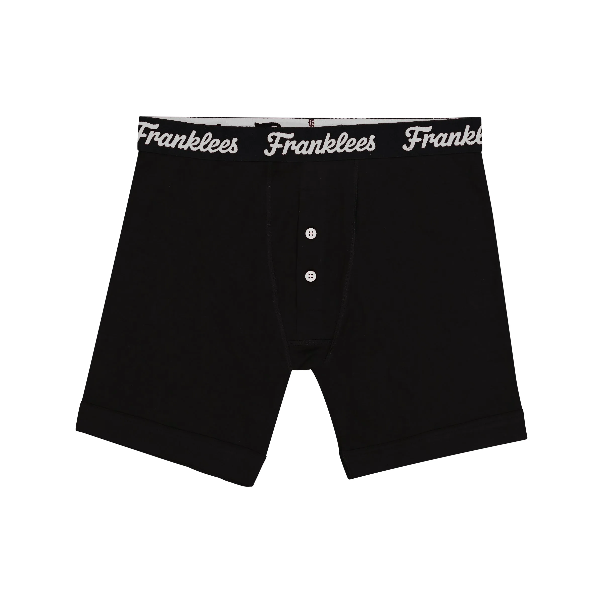 Button Fly Boxer Brief | Soft Cotton | White Logo