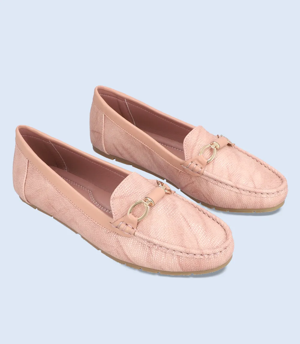 BW8461-TEA PINK-Women Comfort Moccasins