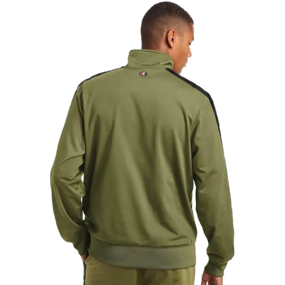 Champion Track Jacket, Jock Tag Logo Taping Olive