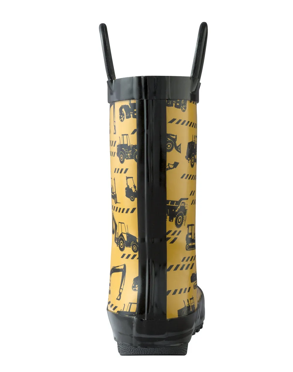 Construction Vehicles Loop Handle Rubber Rain Boots