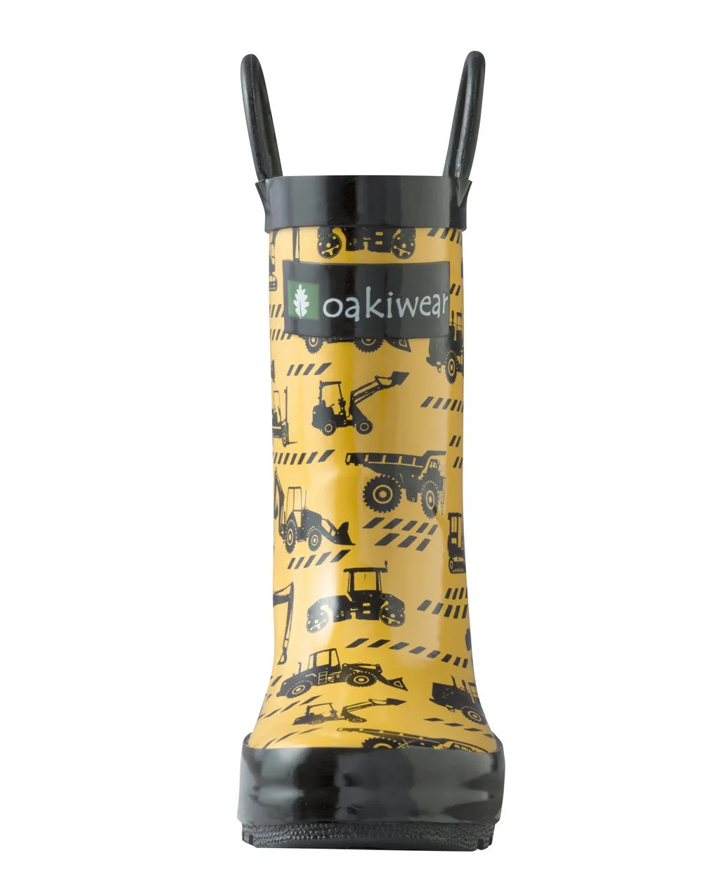 Construction Vehicles Loop Handle Rubber Rain Boots