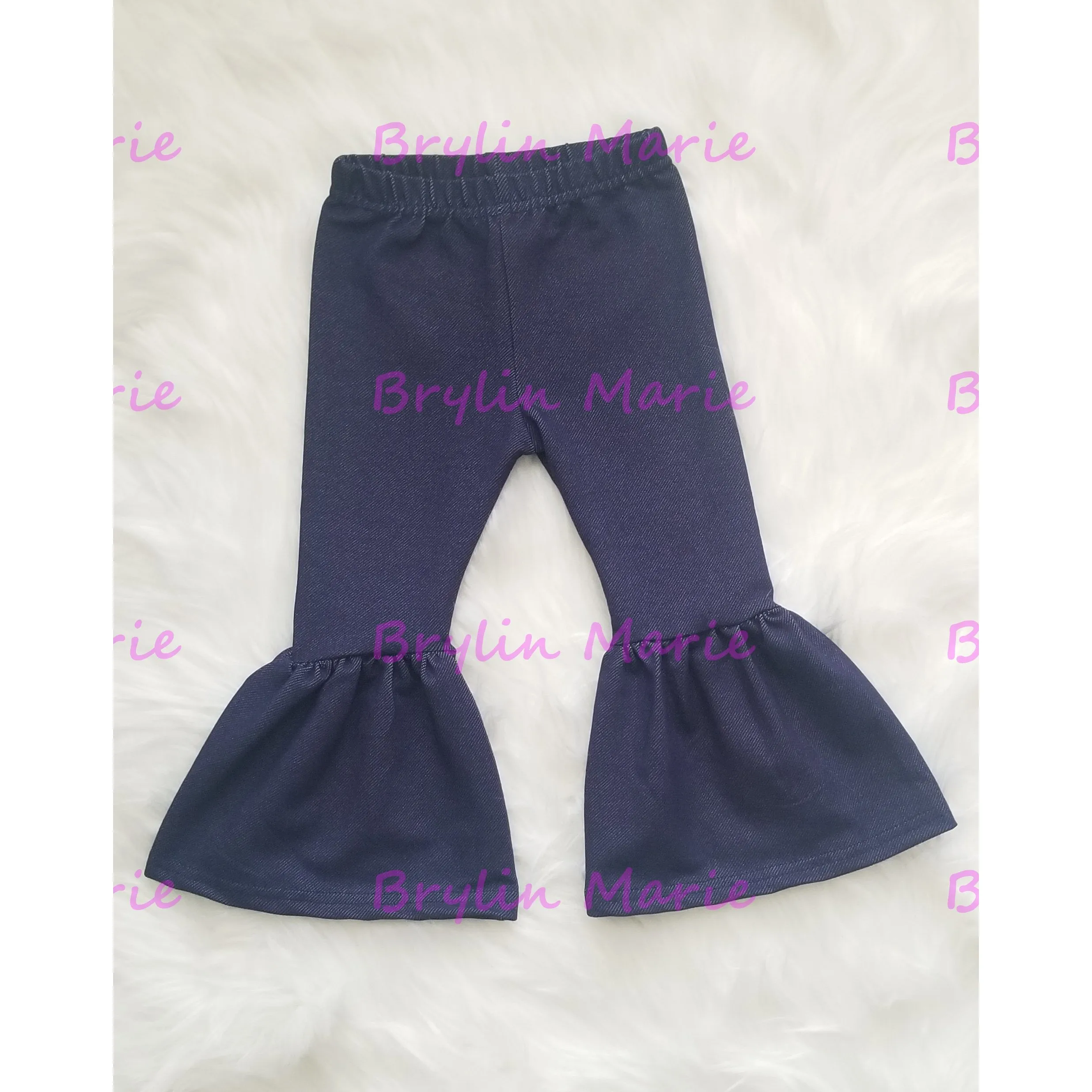 Denim Bell Bottom Leggings