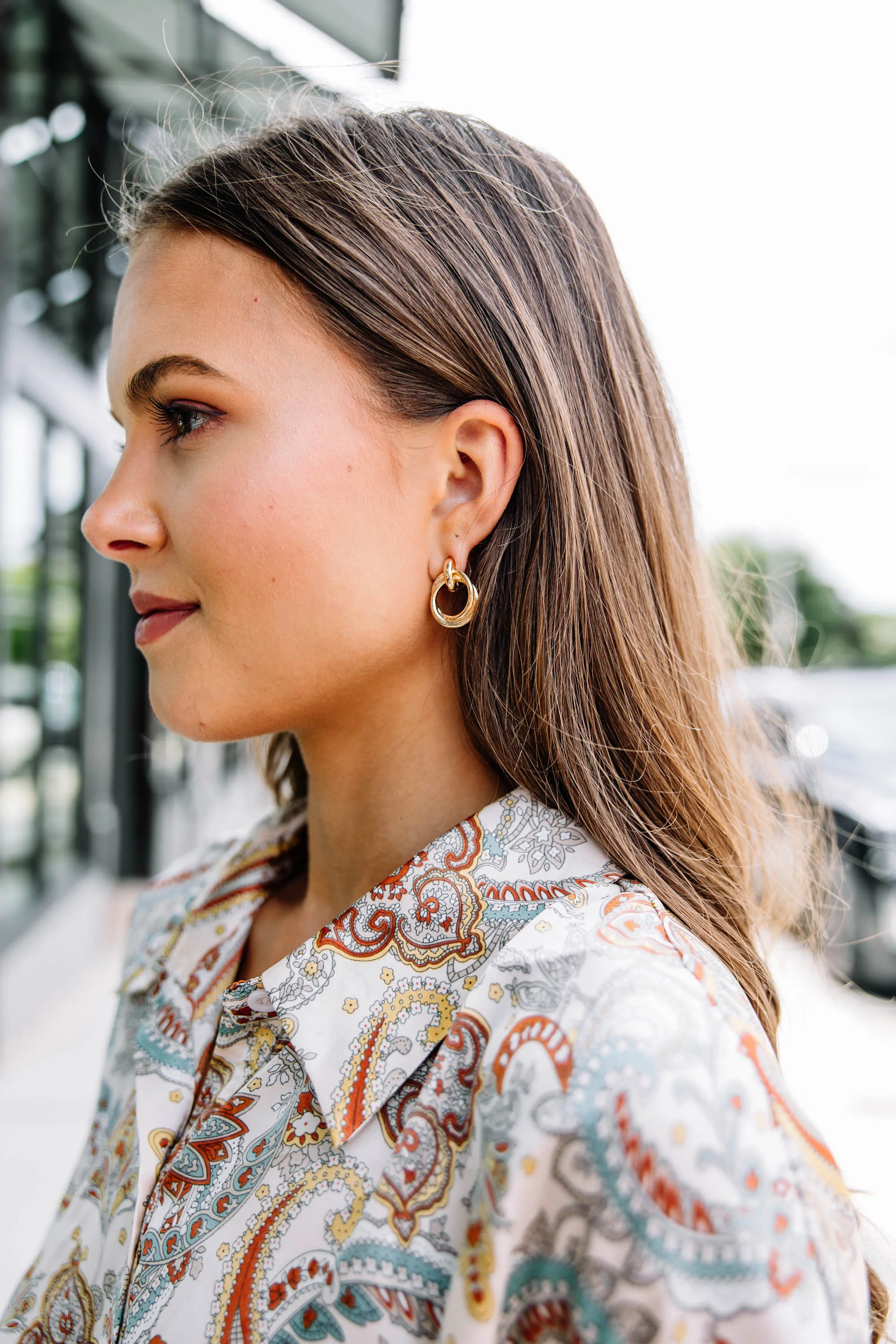 Double Duty Gold Earrings