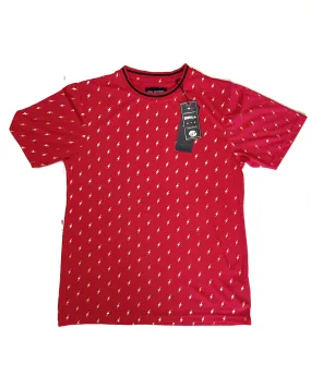 Drill NYC Men's T-shirt Red Gold-Print 01