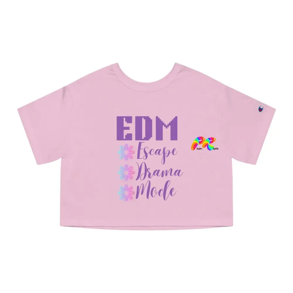 EDM Vibes Unleashed: Champion Cropped Shirt