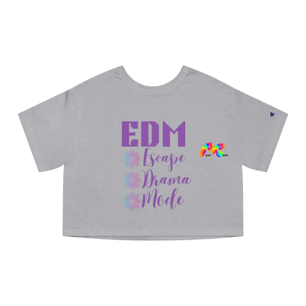 EDM Vibes Unleashed: Champion Cropped Shirt