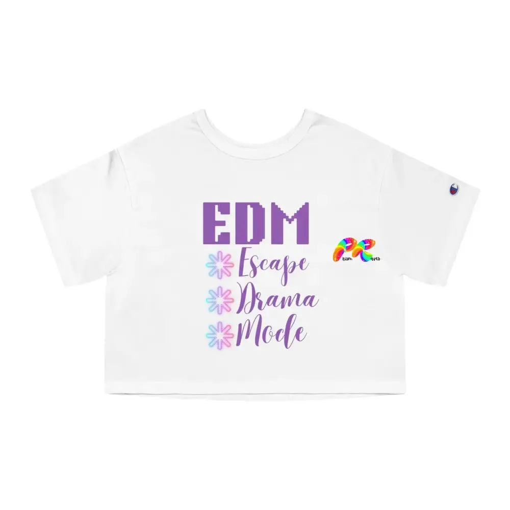 EDM Vibes Unleashed: Champion Cropped Shirt