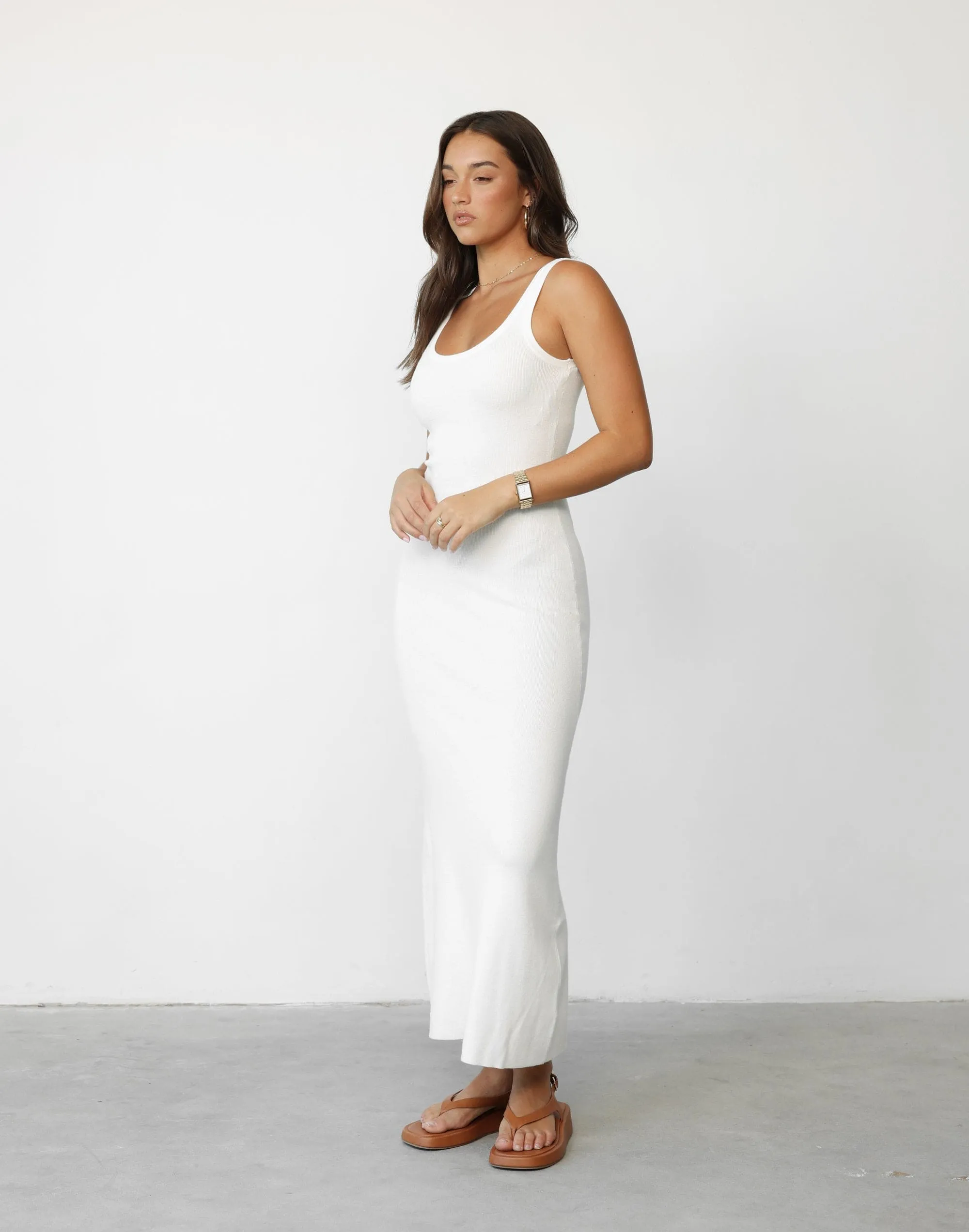 Enver Maxi Dress (Cream)