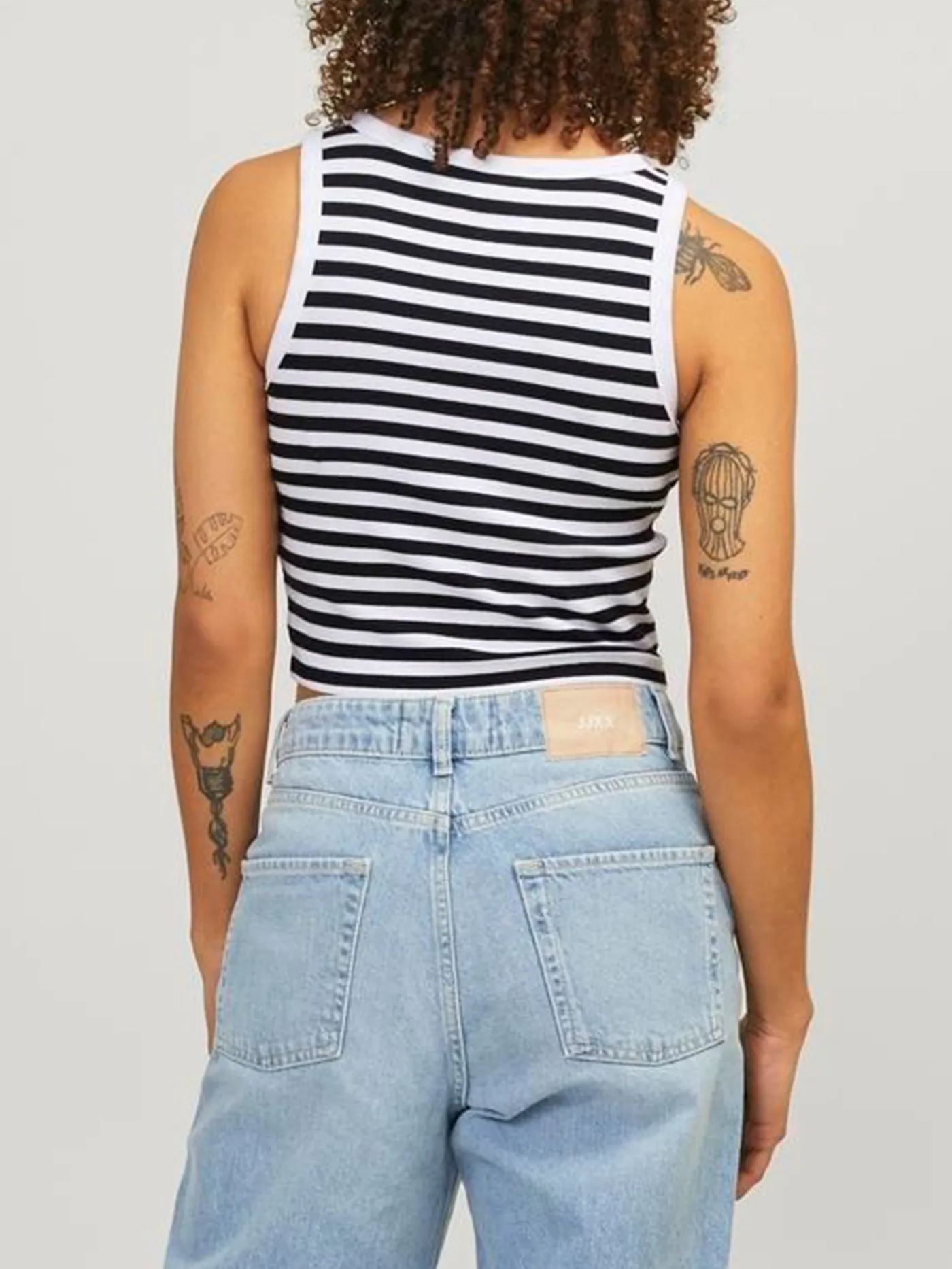 Fallon Stripe Crop Tank Top