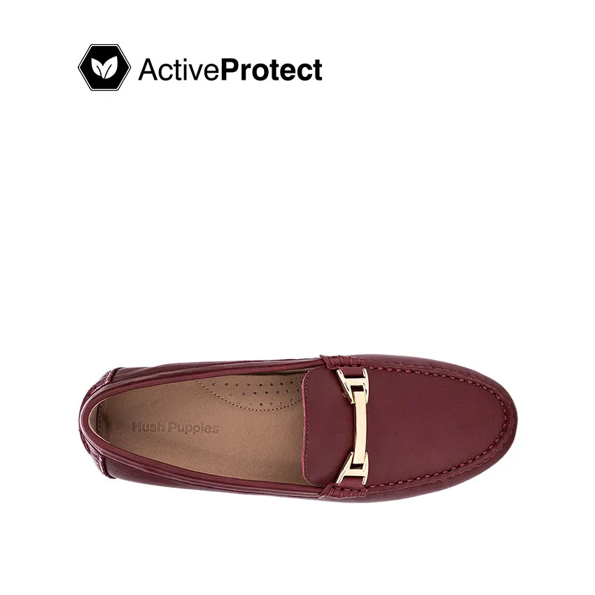 Fen Slip On Bit Women's Shoes - Burgundy Leather