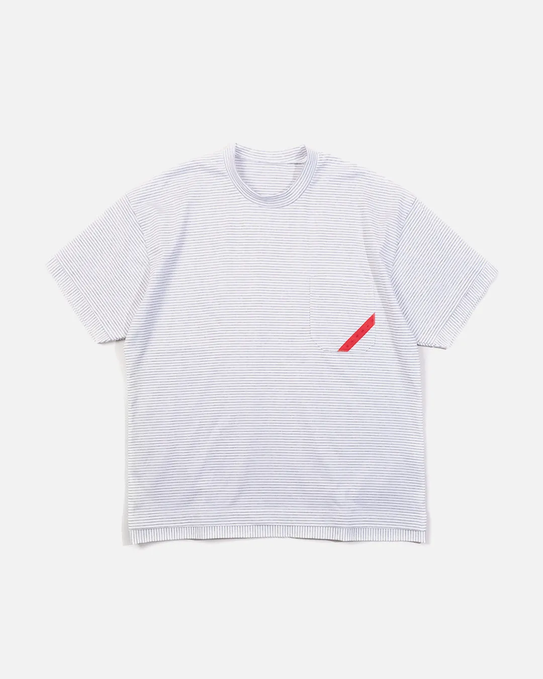 Full Tee Stripe - White / Grey