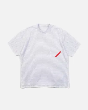 Full Tee Stripe - White / Grey