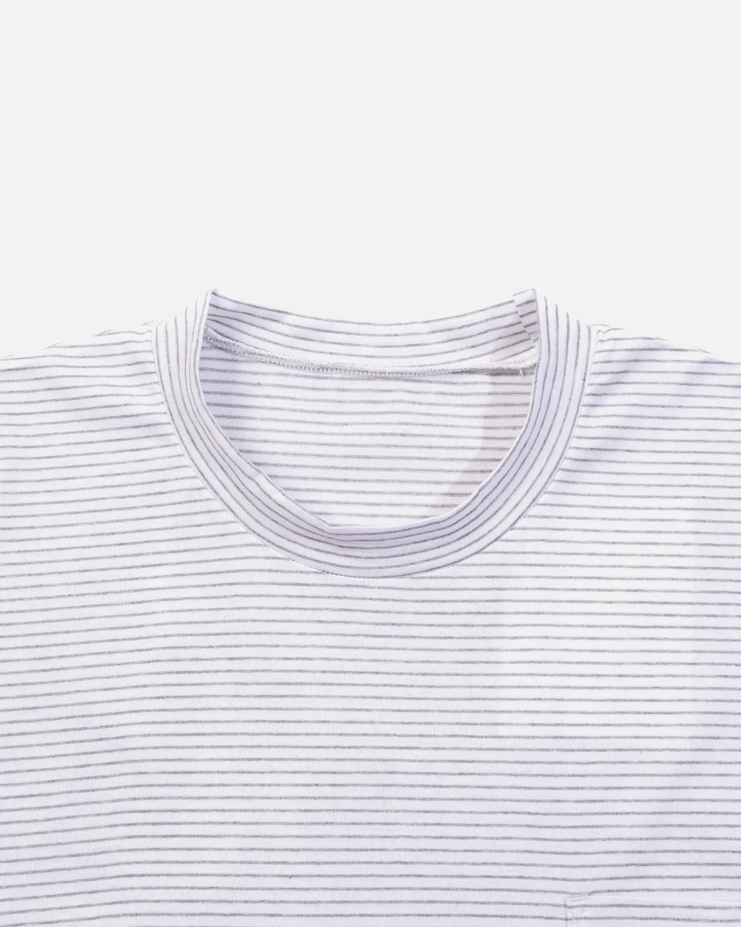 Full Tee Stripe - White / Grey