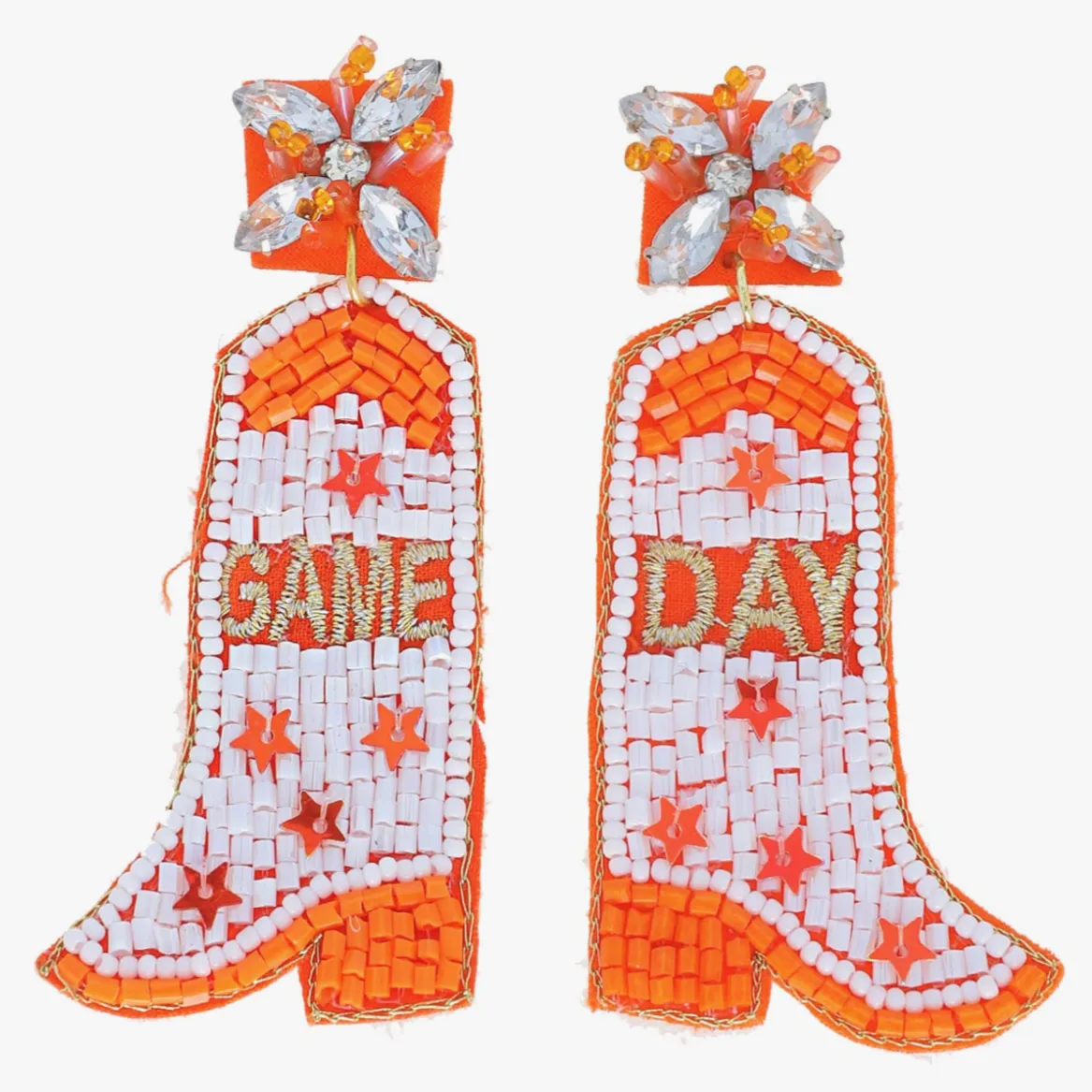 Game Day Cowboy Boot Dangle Earrings