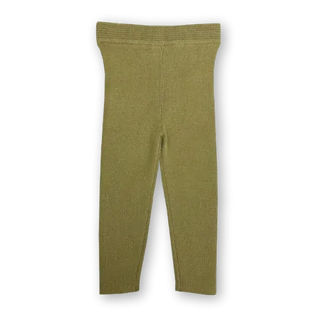 Grown - Organic Ribbed Essential Leggings - Sage