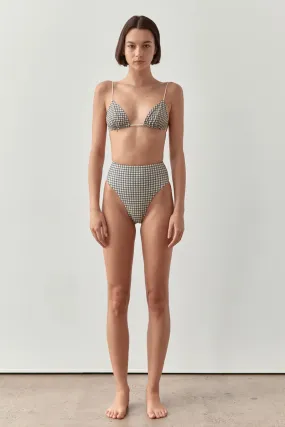 HIGH WAISTED BOTTOM-BIJOU CHECK