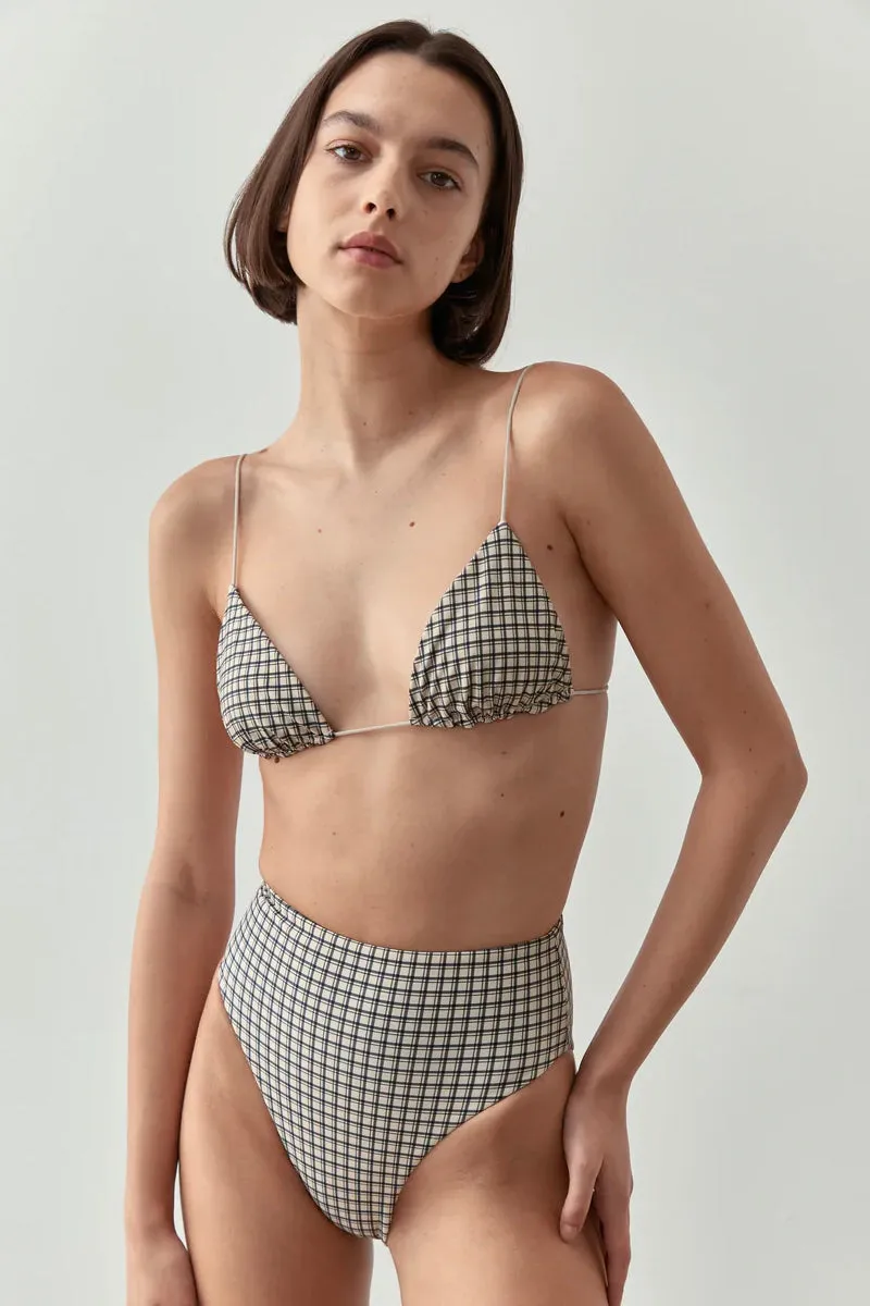 HIGH WAISTED BOTTOM-BIJOU CHECK