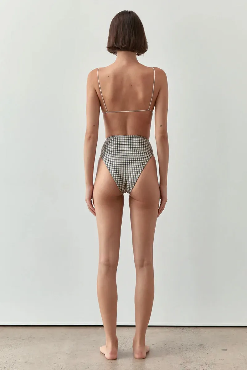 HIGH WAISTED BOTTOM-BIJOU CHECK