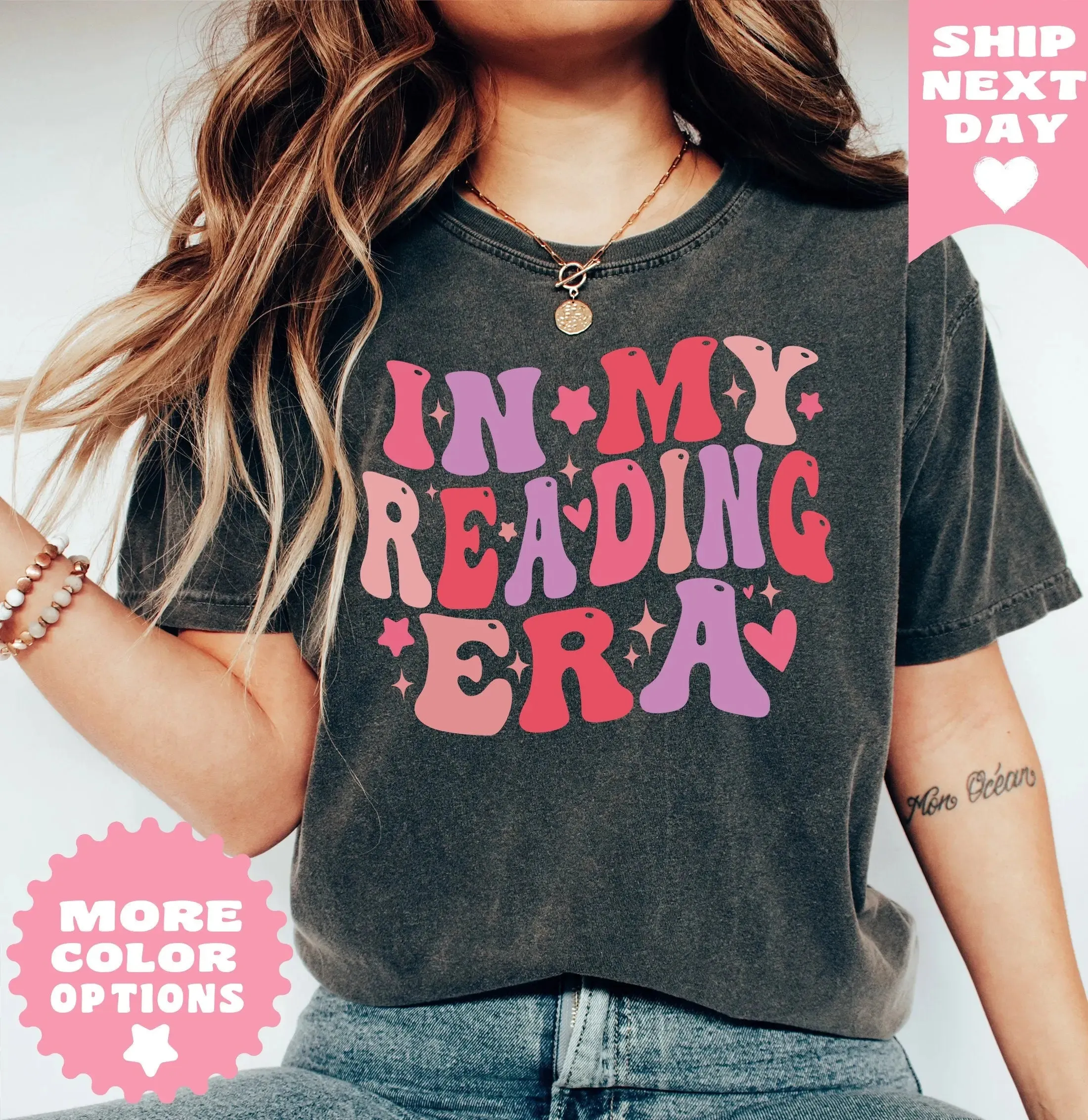 In My Reading Era groovy Shirt, Reading Shirt, Retro Bookish Shirt, Book Lovers Gift, Book Reader Shirt, Book Club Shirt