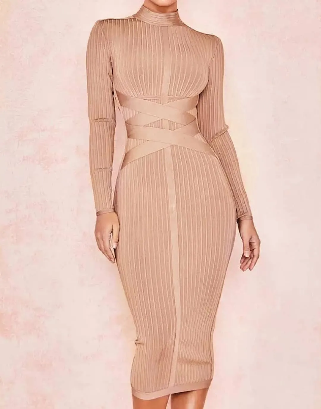 Long Sleeve Slim Bandage Dress