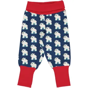 Maxomorra Polar Bear Sweat Rib Pants