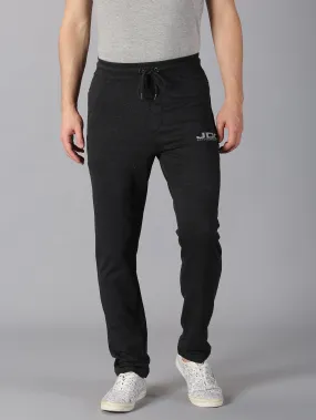 MEN'S BLACK SOLID SLIM FIT TRACK PANT