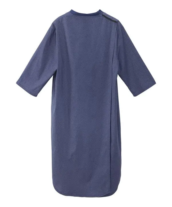 Men's Hospital Gown with Back Overlap