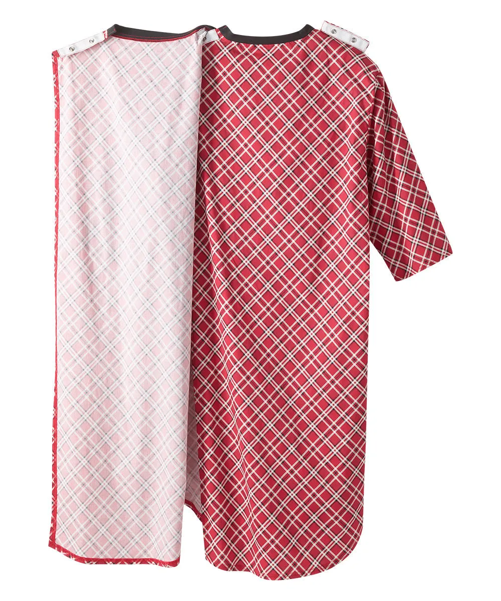 Men's Hospital Gown with Back Overlap