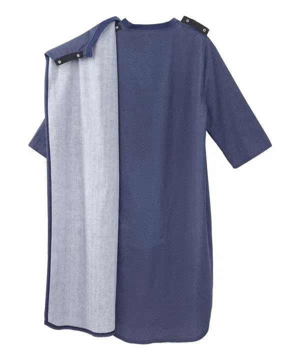 Men's Hospital Gown with Back Overlap