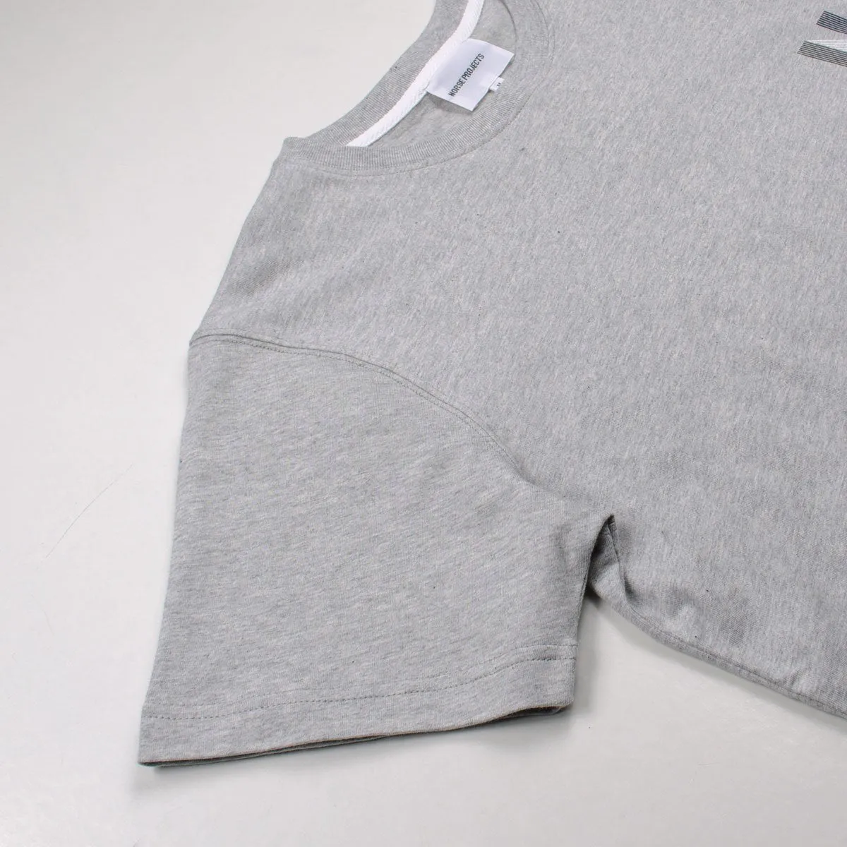 Norse Projects - Niels Multi Logo T-shirt - Light Grey Melange