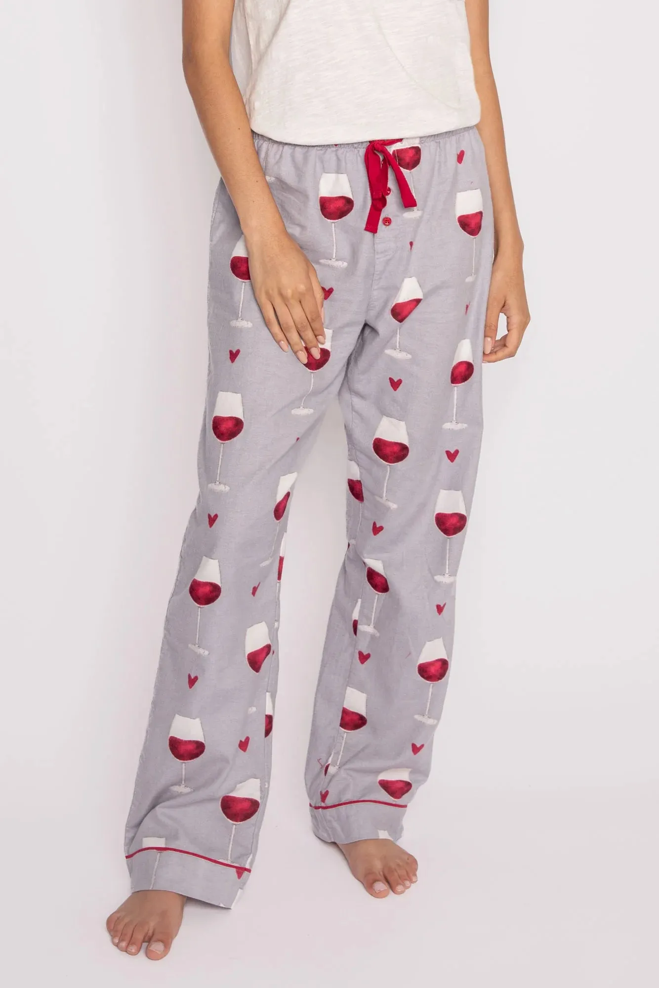 PJ Salvage Wine Glass Flannel PJ Pants